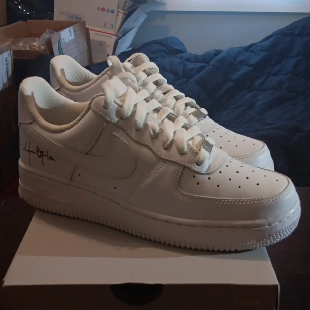 Travis Scott Nike Air Force 1 Low '07 White Cactus Jack Utopia Edition Women 8.5 - Picture 3 of 10
